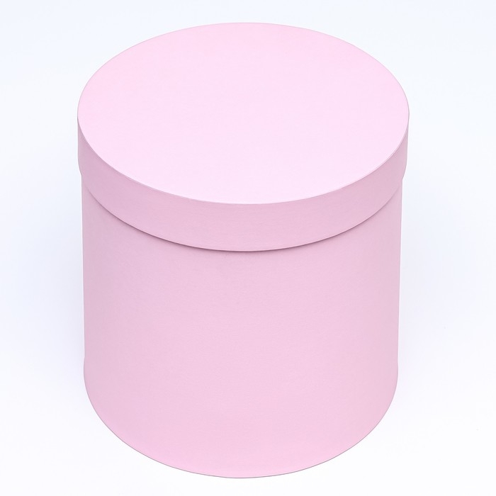 Шляпная коробка пыльная роза, 23 х 23 см