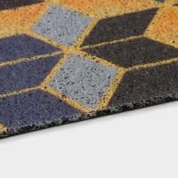 Коврик придверный грязезащитный Доляна &laquo;Бурлеск&raquo;, вырезной, 45&times;75 см