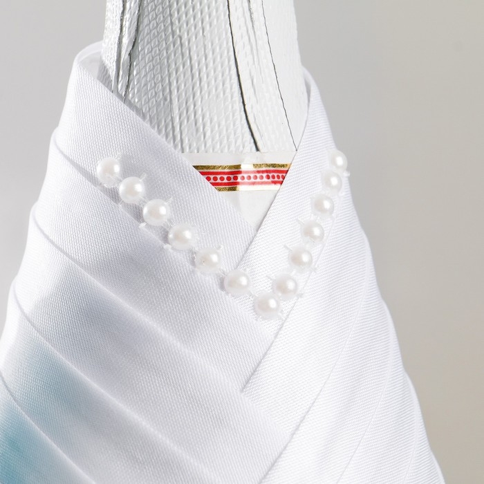 Украшение для шампанского  "Волна", бирюза