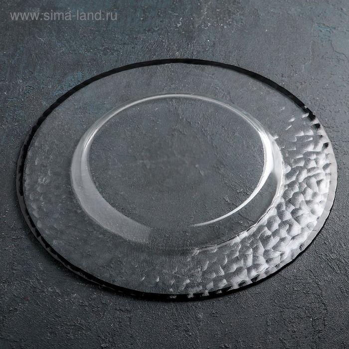 Тарелка подстановочная &laquo;Фишер&raquo;, d=35 см, цвет обводки чёрный