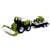 Комбайн инерционный &laquo;Фермер&raquo;, с трактором и прицепом, МИКС