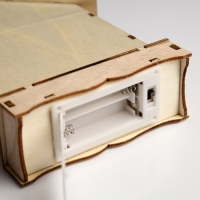 Светодиодная фигура &laquo;Домик со Снеговиком&raquo; 16 &times; 11 &times; 4.5 см, дерево, батарейки АААх2 (не в комплекте), свечение тёплое белое