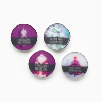 Новогодние свечи чайные &laquo;Новый год: Осталось всего лишь..&raquo;, без аромата, набор 4 шт, диам. 3,7 см