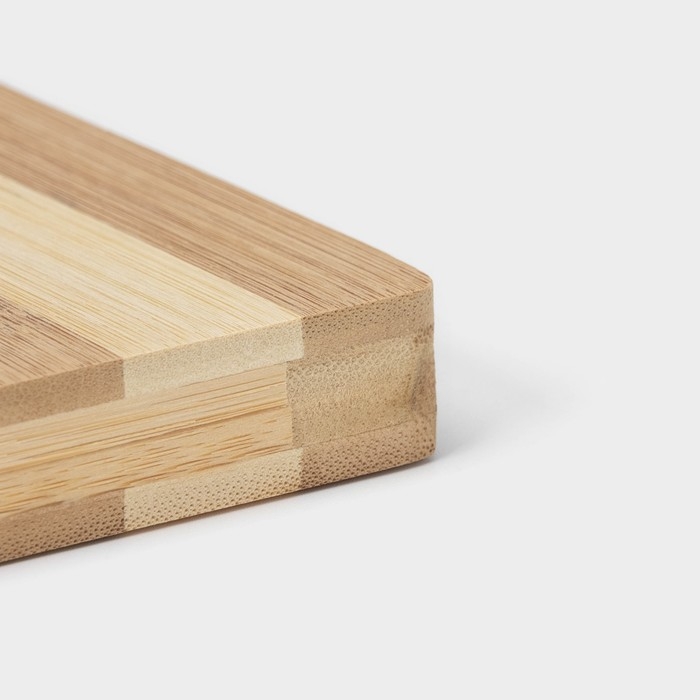 Доска разделочная деревянная Доляна &laquo;Зебра&raquo;, 28&times;18&times;1,7 см