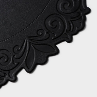 Набор салфеток сервировочных &laquo;Элоиза&raquo;, d=37,5 см, 4 шт, цвет чёрный