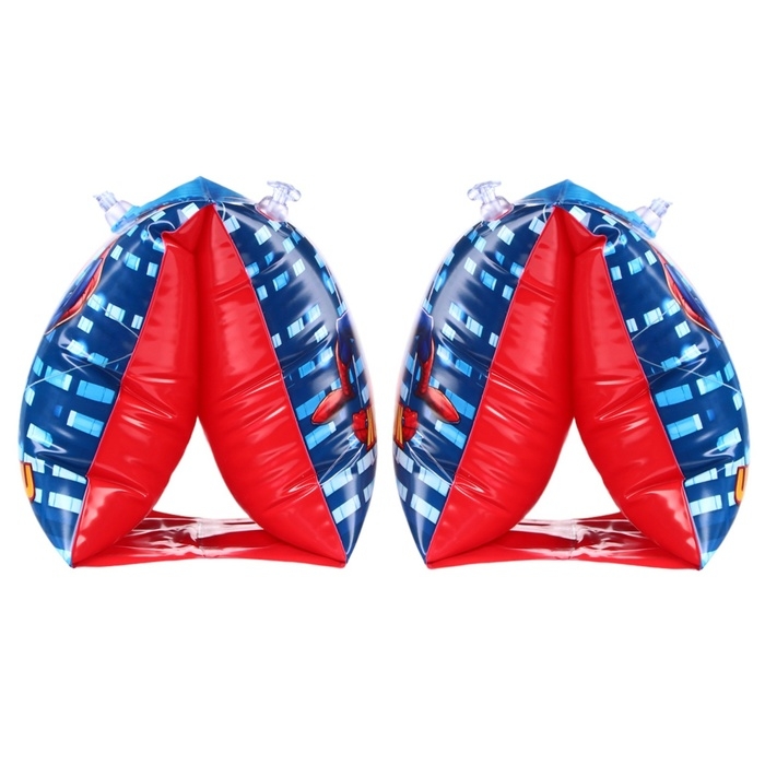 Нарукавники &laquo;Человек Паук&raquo;, детские, для плавания, 20х16 см., цвет синий