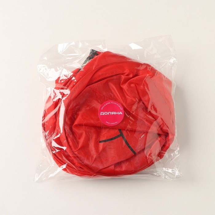 Корзина для игрушек Доляна &laquo;Божья коровка&raquo;, складная, 32&times;32&times;52 см, цвет красный