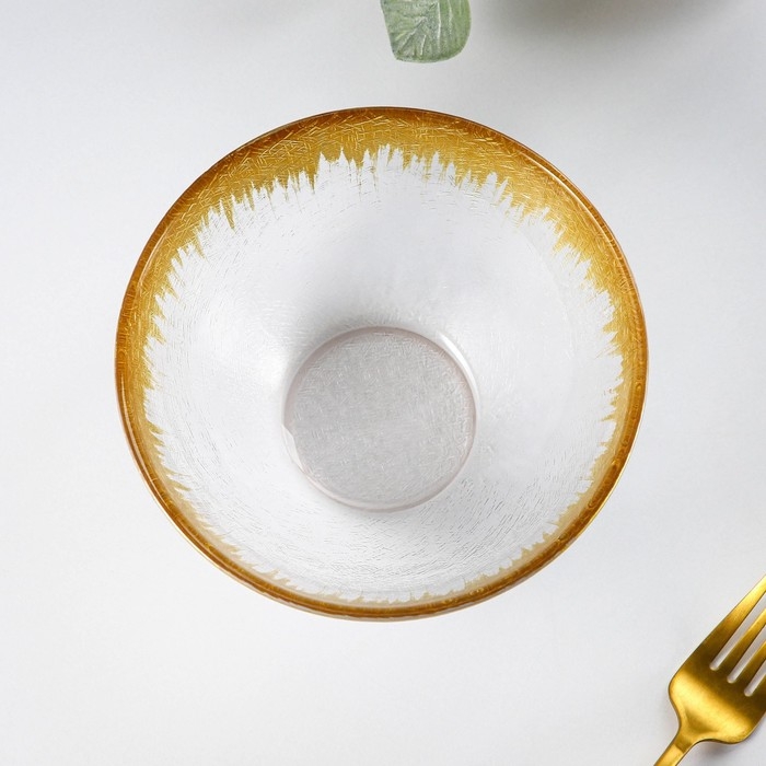 Салатник стеклянный &laquo;Бурлеск&raquo;, 600 мл, d=15 см