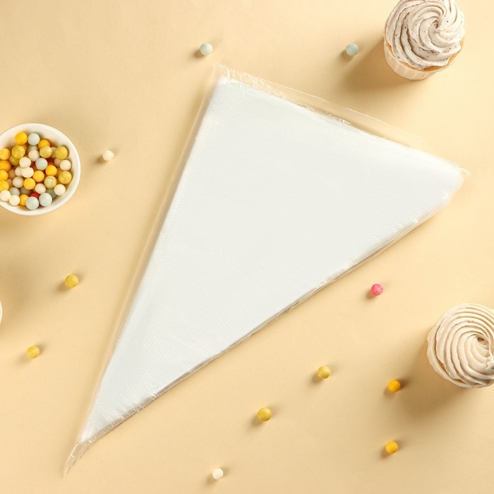 Кондитерские мешки одноразовые Доляна, 30 мкм, 32,5&times;22,5 см (размер L), 100 шт