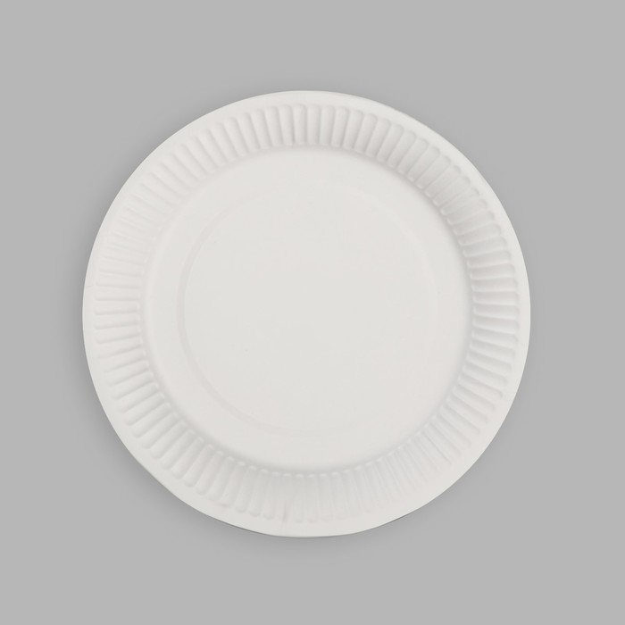 Тарелка одноразовая бумажная "Воздушные шарики" (набор 6 шт) 18 см