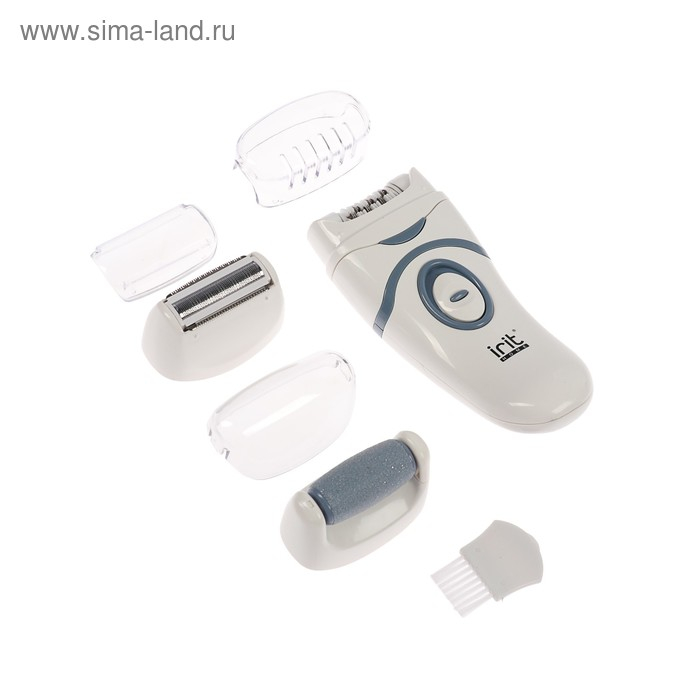 Эпилятор Irit IR-3098, 3 Вт, 2 скорости, 3 насадки, 3ААА (не в комплекте), белый