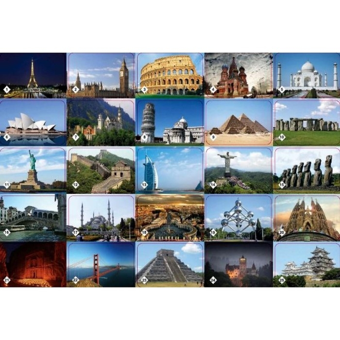 Настольная игра &laquo;Мемо. Весь мир&raquo;, 50 карточек + познавательная брошюра