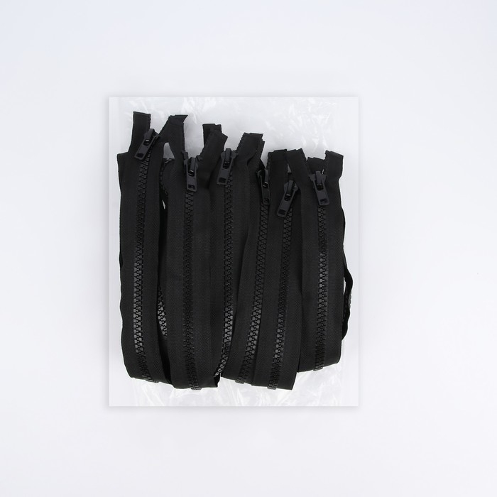 Молния &laquo;Трактор&raquo;, №8, разъёмная, замок автомат, 100 см, цвет чёрный, цена за 1 штуку