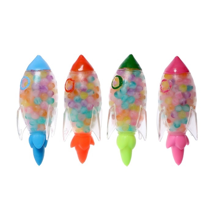 Мялка &laquo;Ракета&raquo; с гидрогелем, цвета МИКС