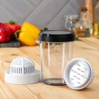 Овощерезка универсальная Magistro Vegan pro, 7 насадок, 10&times;10&times;25 см, цвет чёрно - белый