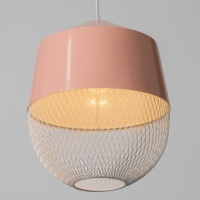 Светильник Lisa 1х40Вт Е27 светло-розовый  26х26х32см