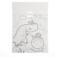 Аппликация стикерами форменная &laquo;Динозавр&raquo;, набор для творчества, стикерная мозаика