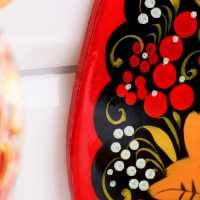 Доска разделочная &laquo;Матрёшка&raquo;, 20&times;26 см, хохлома