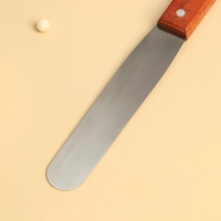 Кондитерская лопатка - палетка, 26&times;2,7 см, рабочая часть 14,5 см, цвет коричневый