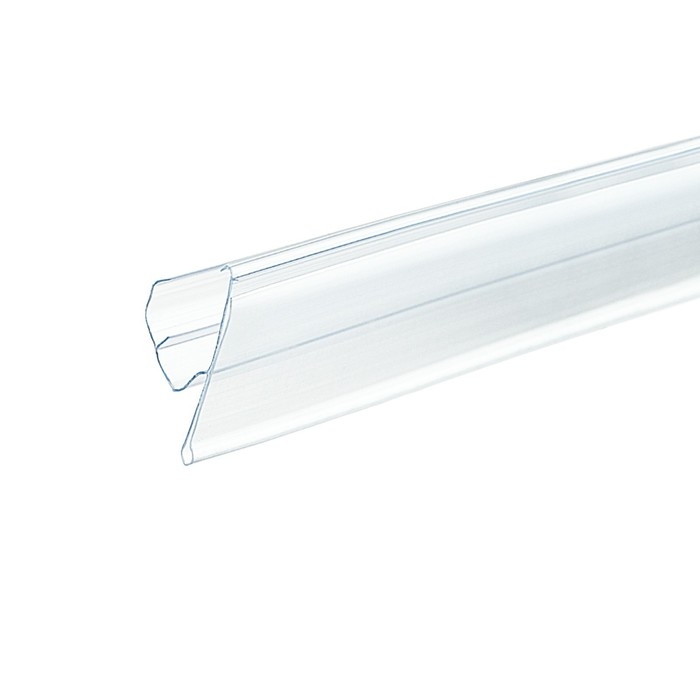 Ценникодержатель полочный двухпозиционный LST, 98,8&times;1,5&times;4 см, цвет прозрачный