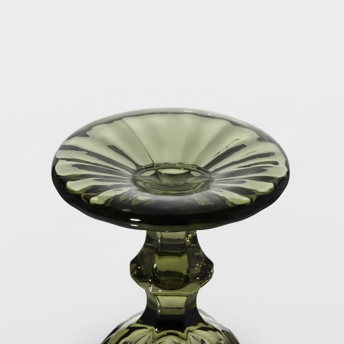 Бокал для вина стеклянный Magistro &laquo;Круиз&raquo;, 250 мл, 8&times;15,3 см, цвет зелёный