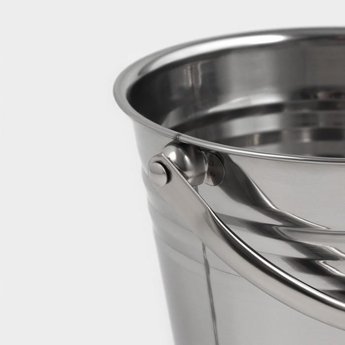 Ведро для льда из нержавеющей стали &laquo;Классик&raquo;, 17&times;16&times;15 см