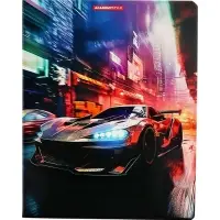 Тетрадь 40 листов, в клетку &laquo;Тачки&raquo;, мелованный картон, МИКС