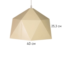 Светильник Edward 1х40Вт Е27 пр-1м сливочный 38х38х25см