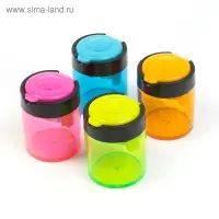 Точилка с контейнером &laquo;Классика&raquo;, двойная, МИКС