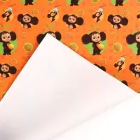 Упаковочная бумага, 70х100 см, Чебурашка