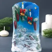 Свеча фигурная "Рождественские шишки" 6х9,5х16,5 см