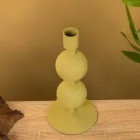 Подсвечник на 1 свечу "Олива" с 2 сферами 8,5х8,5х18 см