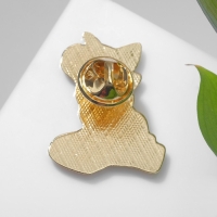 Значок &laquo;Кот&raquo; гриффиндорец, цветной в золоте