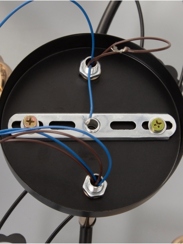 Люстра "Кира" 4х40Вт Е27 черный/золото