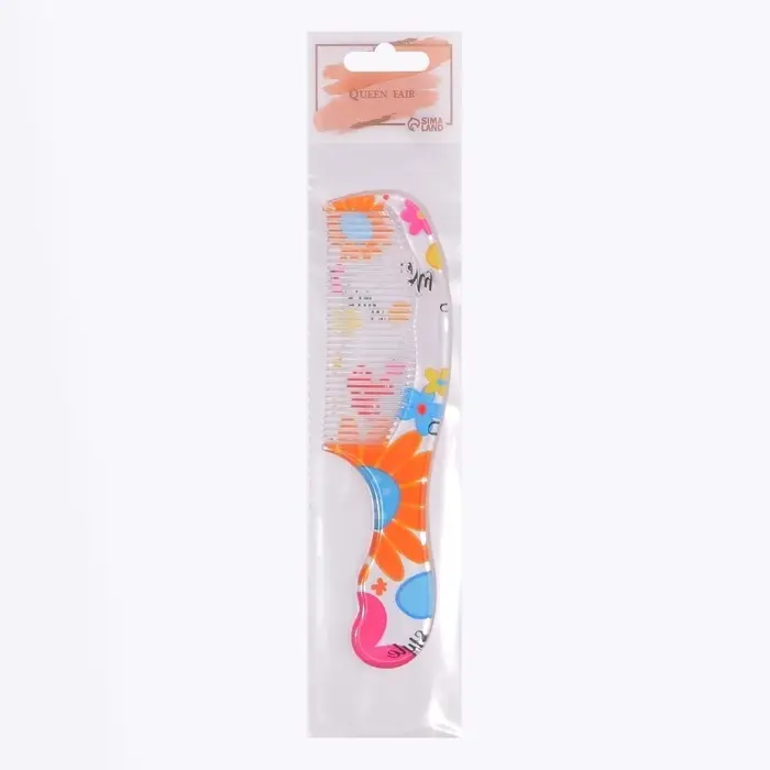 Расчёска, 19.2(&plusmn;1) &times; 4.5 см, рисунок МИКС