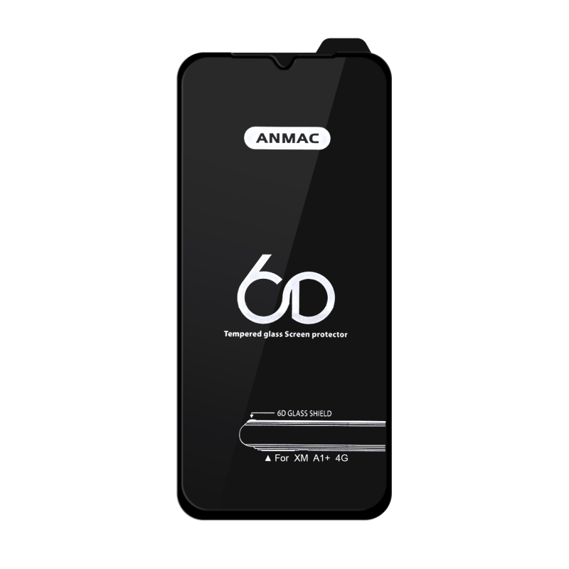 Защитное стекло XM A1+  Anmac 6D Black без упаковки Арт.1137392 (10 шт./уп.)