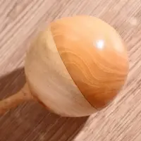 Сувенирный музыкальный инструмент "Маракас" дерево лак 25х7х7 см