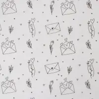 Бумага упаковочная тишью &laquo;Контурные ветки&raquo;, 50 х 70 см