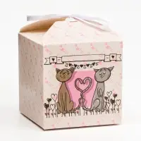 Коробка складная квадратная &laquo;От всей души&raquo;, 10&times;10&times;10 см