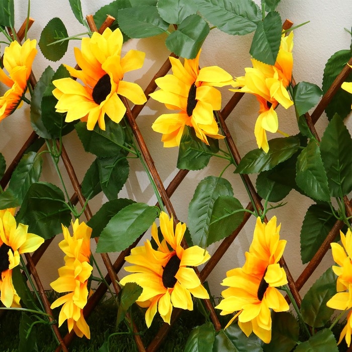 Ограждение декоративное, 110 &times; 40 см, &laquo;Подсолнухи&raquo;, Greengo