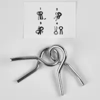 Puzzle Головоломка металлическая, лошадки стикеры,  МИКС