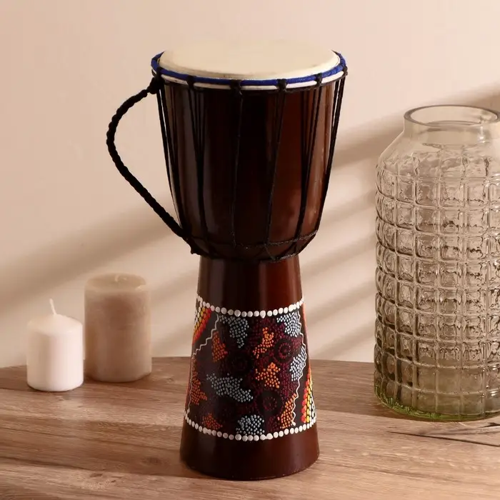 Сувенирный музыкальный инструмент "Барабан Джембе" 40х18х18 см