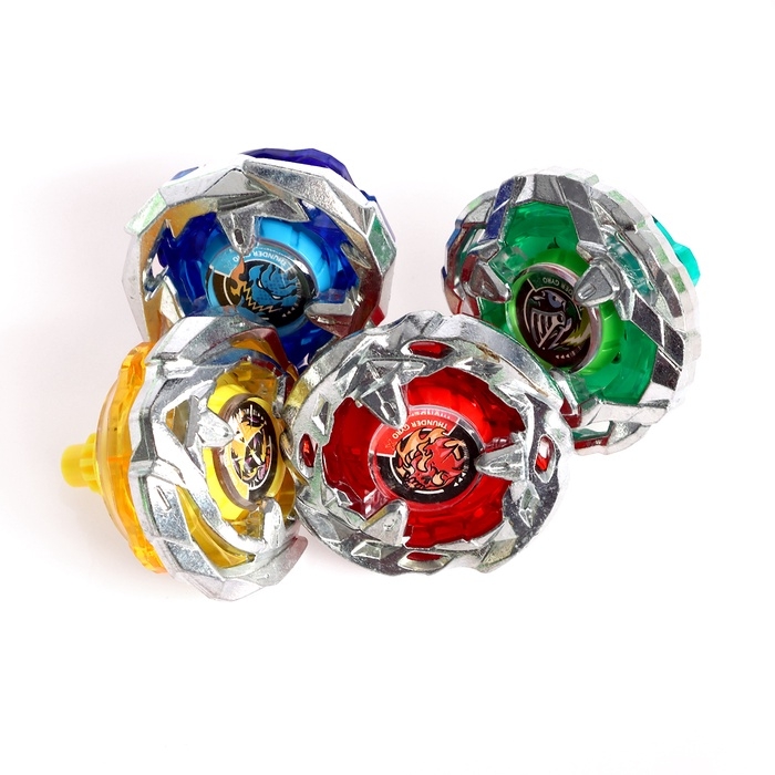 Набор боевых волчков &laquo;Gyro X&raquo;, 4 волчка, с запуском и ареной, цвет МИКС