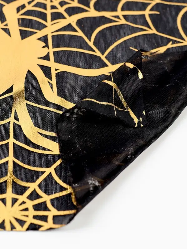 Скатерть на хеллоуин &laquo;Золотая паутина&raquo;, 200 х 140