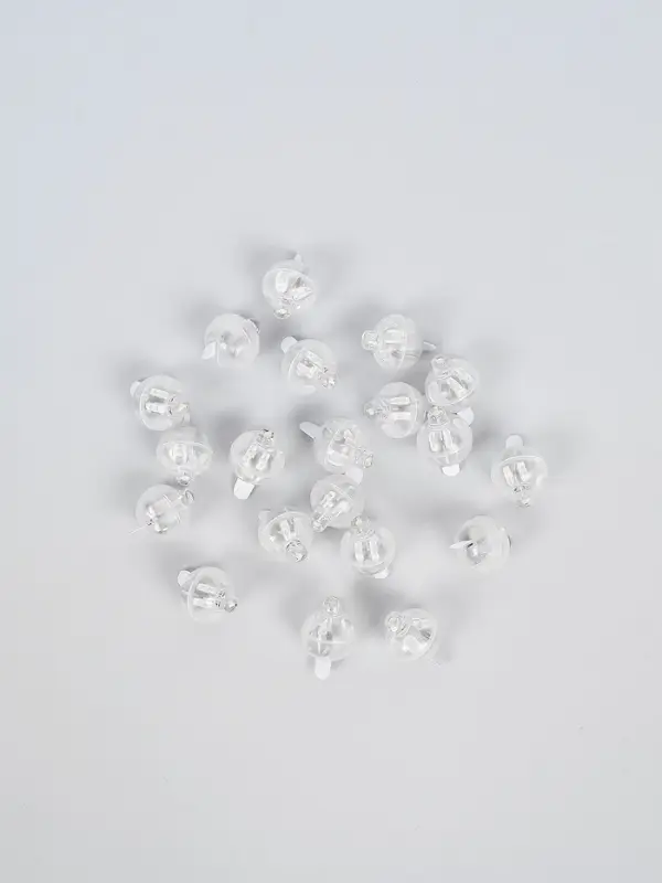 Светодиод для шара, круглый, цвет белый, пластик, набор 20 шт