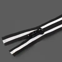 Молния &laquo;Спираль&raquo;, №5, разъёмная, водонепроницаемая, со светоотражающей лентой, замок автомат, 120 см, чёрная, серая