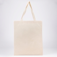 Шопер детский для девочки Панда без молнии, без подкладки, цвет бежевый