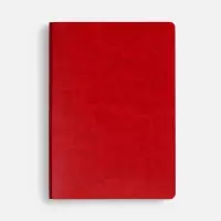 Ежедневник Nebraska Flex, недатированный, красный с серебристым