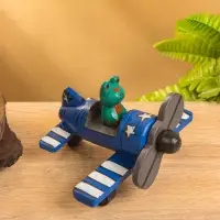 Сувенир интерьерный "Лягушка на самолёте" 15х13х8 см, дерево