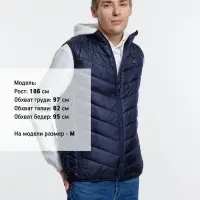 Жилет с подогревом Thermalli Valmorel, темно-синий, размер 3XL